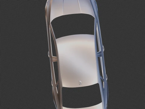 2021 Audi A3 Limousine Body 3D Print Model