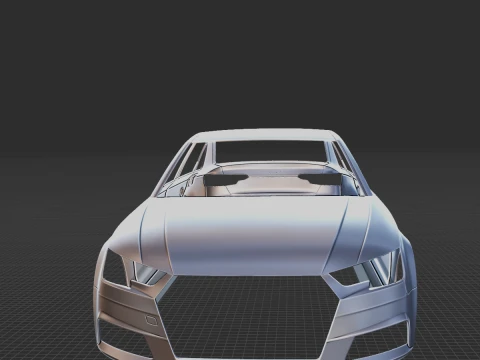 2019 Audi A4 Sedan Body 3D Print Model