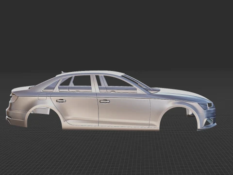 2019 Audi A4 Sedan Body 3D Print Model