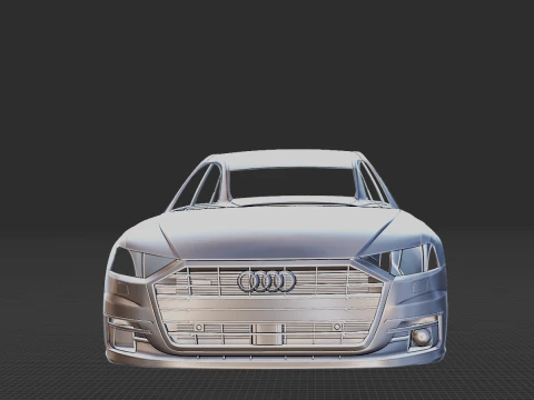 Audi A8 Long Body 3D Print Model