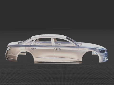 Audi A8 Long Body 3D Print Model