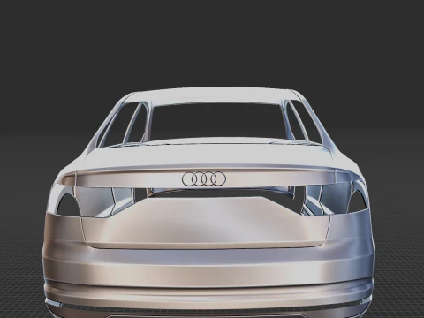 Audi A8 Long Body 3D Print Model