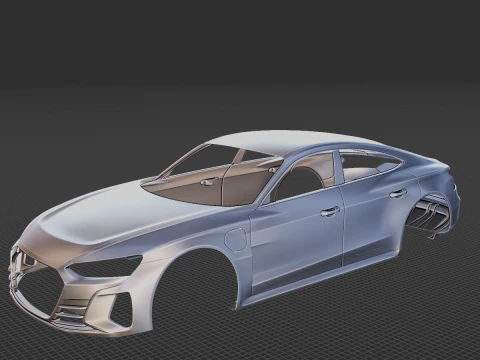 2022 Audi e-tron GT quattro Body 3D Print Model