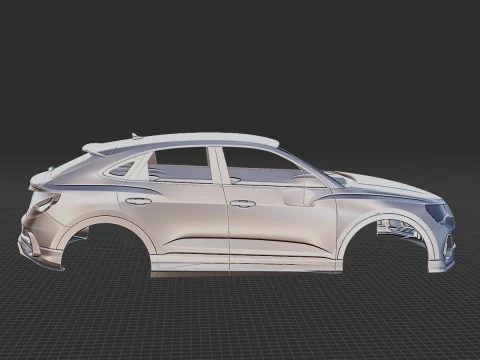 2020 Audi Q3 Sportback Body 3D Print Model