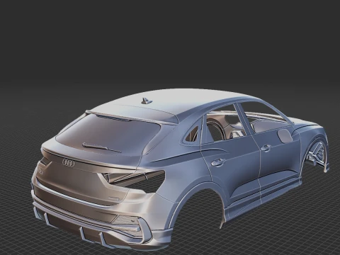 2020 Audi Q3 Sportback Body 3D Print Model