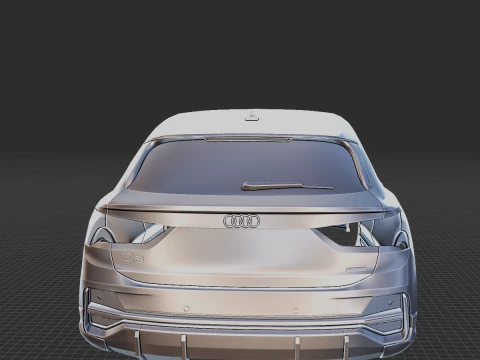 2020 Audi Q3 Sportback Body 3D Print Model