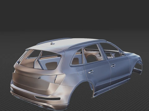 2013 Audi Q5 Body STL 3D Print Model