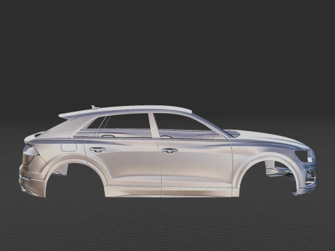 2019 Audi Q8 Regular Body STL 3D Print Model