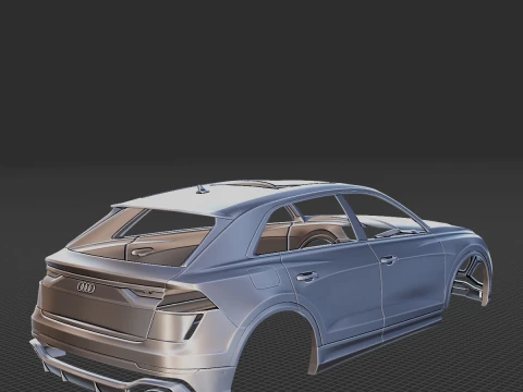 2020 Audi RS Q8 Body STL 3D Print Model