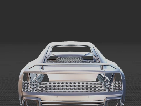 2022 Audi R8 V10 Coupe Body STL 3D Print Model