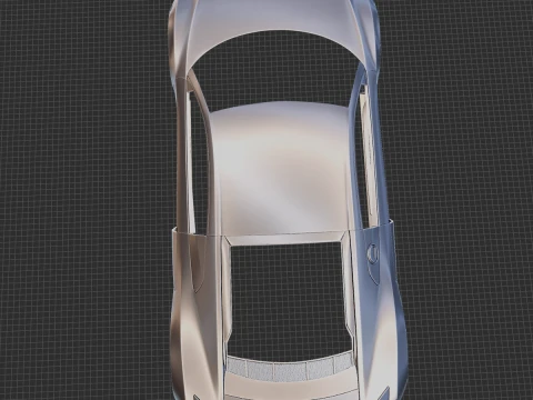 2022 Audi R8 V10 Coupe Body STL 3D Print Model