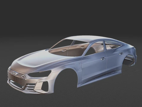 Audi RS e-tron GT Body STL 3D Print Model