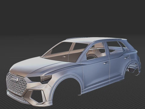 2020 Audi RS Q3 Body STL 3D Print Model