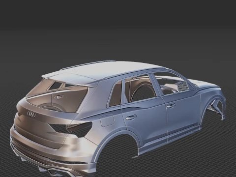 2020 Audi RS Q3 Body STL 3D Print Model