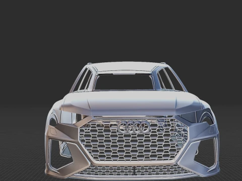 2020 Audi RS Q3 Body STL 3D Print Model