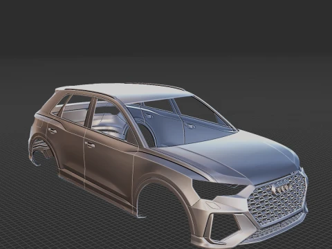 2020 Audi RS Q3 Body STL 3D Print Model