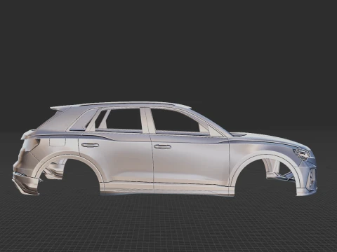 2020 Audi RS Q3 Body STL 3D Print Model