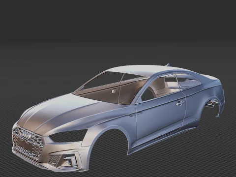 2020 Audi S5 Coupe Body STL 3D Принт Модель