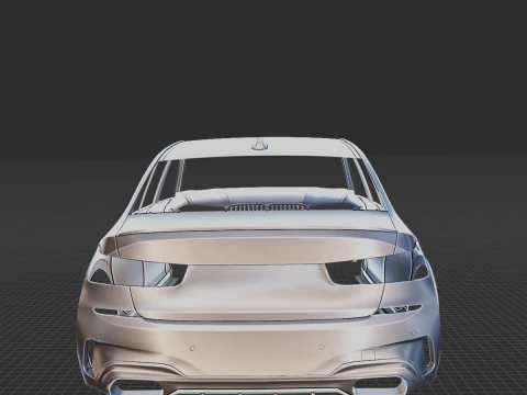 2020 Alpina D3 S Sedan Body STL 3D Print Model