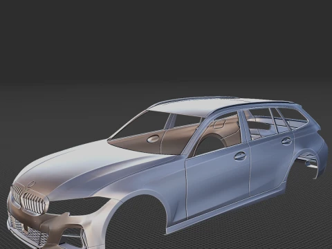2020 Alpina D3 S Touring Body STL 3D Print Model