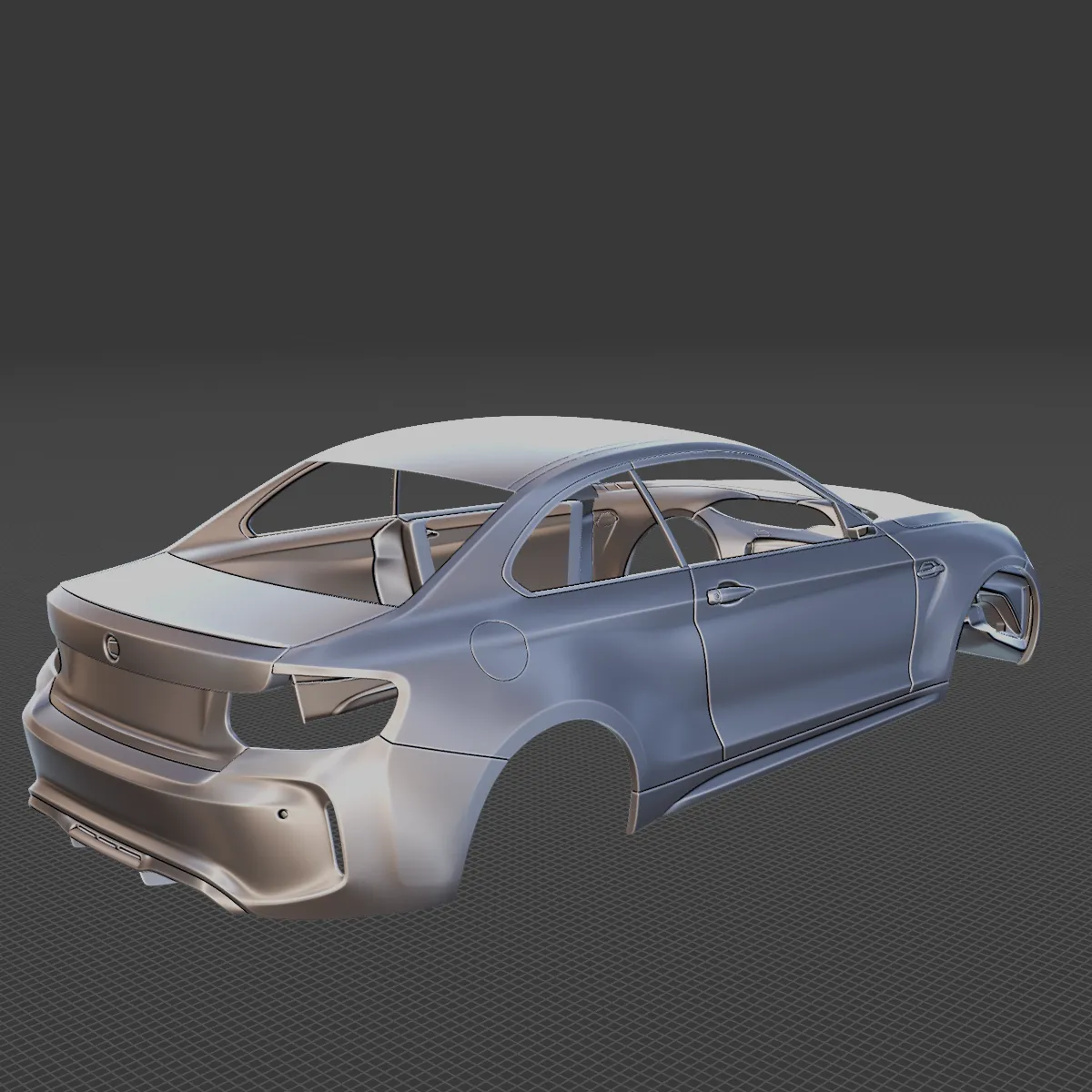 M2 Body STL 3D Print Model .c4d .max .obj .3ds .fbx .stl .blend 