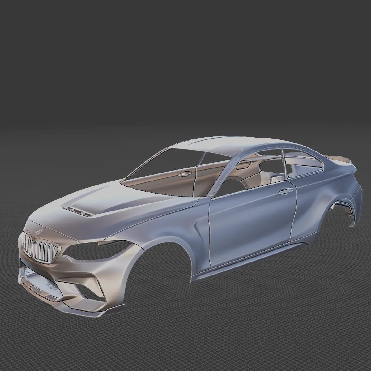 2020 M2 CS Body STL 3D Print Model .c4d .max .obj .3ds .fbx .stl .blend