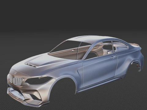 2020 M2 CS carrosserie STL 3D printmodel