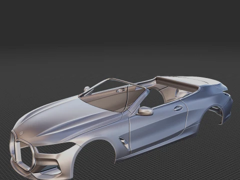 M4 Cabrio Body STL 3D Print Model