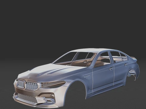 Carrosserie M5 CS 2022 STL Modèles 3D en vedette
