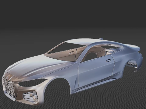 2021 M440i クーペ ボディ STL 3Dプリントモデル