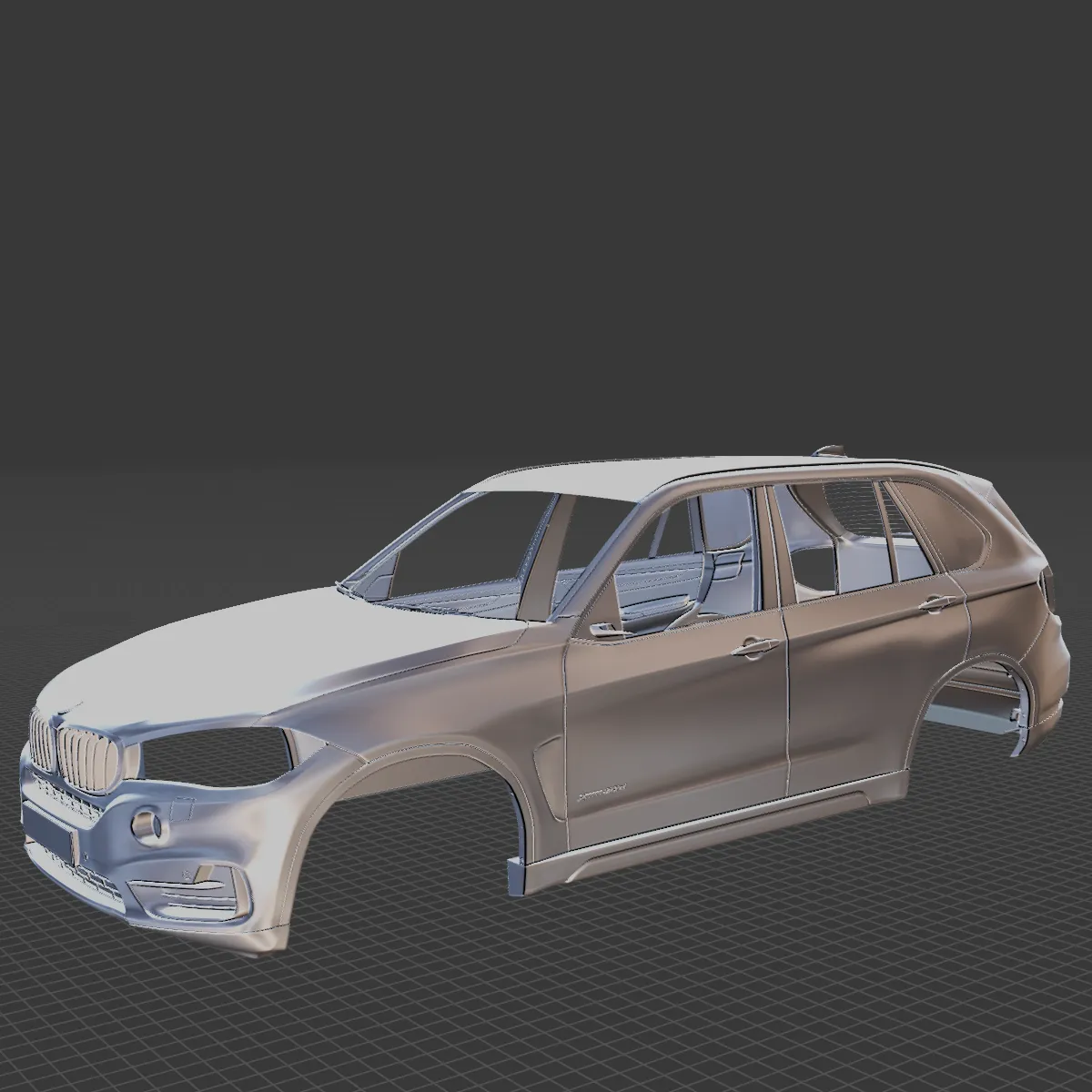 X5 Body STL 3D Print Model .c4d .max .obj .3ds .fbx .stl .blend
