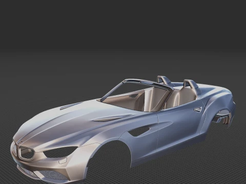 2013 Zagato Roadster Konsept G&ouml;vde STL 3D Baskı Modeli