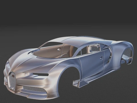 2019 Bugatti Chiron Sportkarosserie STL 3D Druckmodell