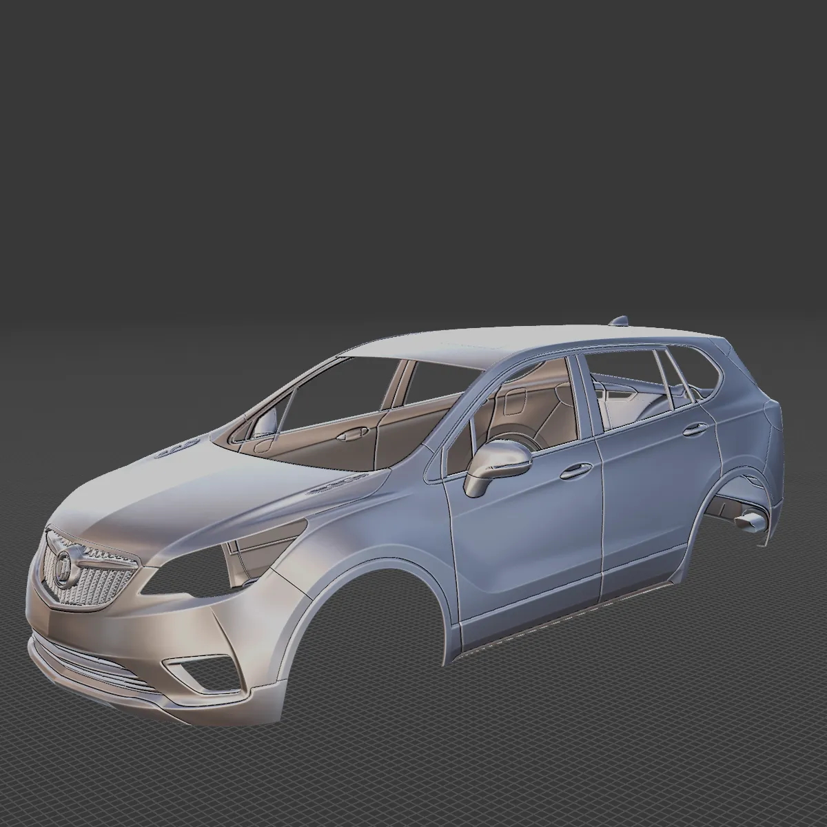 2019 Buick Envision Body STL 3D Print Model .c4d .max .obj .3ds .fbx .stl .blend 