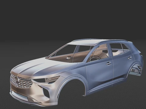 2021 ビュイック エンビジョン ボディ STL 3Dプリントモデル