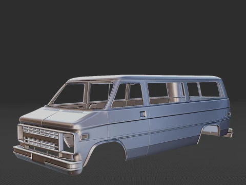 1988 Chevrolet Beauville Body STL 3D Print Model