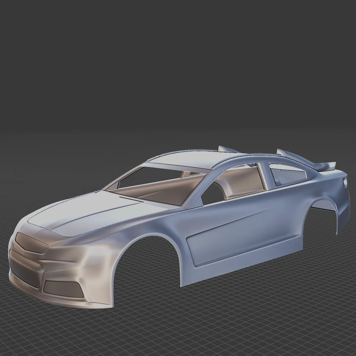 2013 Chevrolet SS NASCAR Body STL 3D Print Model .c4d .max .obj .3ds .fbx .stl .blend