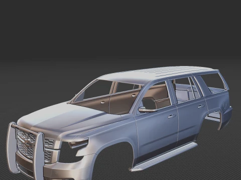 2015 Chevrolet Tahoe PPV NYPD Carrosserie STL Modèles 3D en vedette