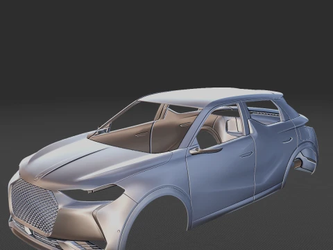 2018 Citroen DS3 Crossback Body STL 3D Print Model