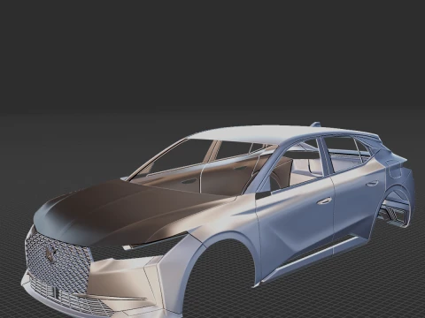 2022 Citroen DS4 Carrozzeria STL Modello di stampa 3D