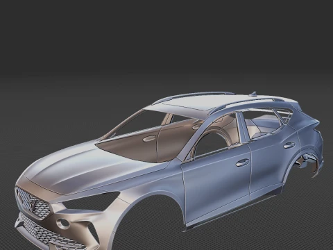 2021 Cupra Formentor Body STL 3D Print Model