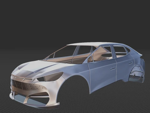 Cupra Tavascan Body STL 3D Print Model