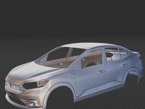 2021 Dacia Logan Carrocer&iacute;a STL Modelo de impresión 3D