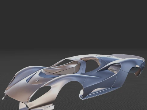 2020 De Tomaso P72 Body STL 3D Print Model