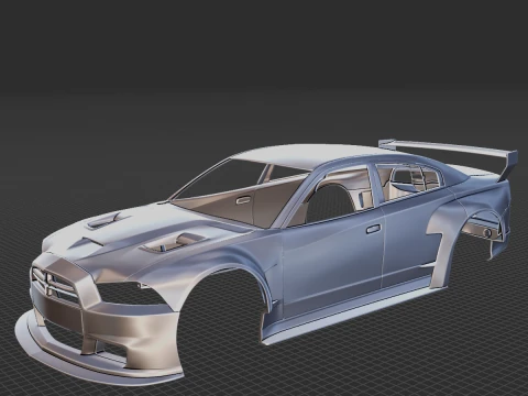 2012 Dodge Charger Restyling Body STL 3D Принт Модель