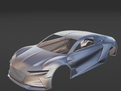 2016 DS E-Tense Body STL 3D Принт Модель