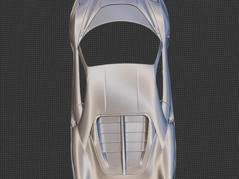 Ferrari 7X Design GTO Vision Body STL 3D Print Model