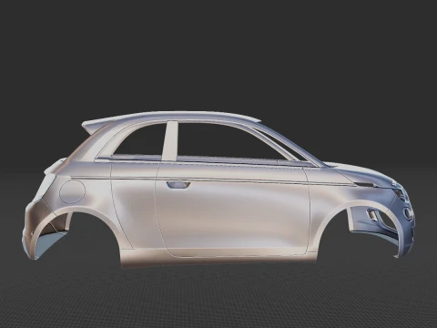 2021 Fiat 500 31 Body STL 3D Print Model