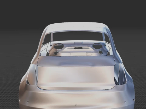 2021 Fiat 500 31 Body STL 3D Print Model