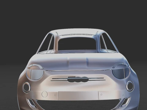 2021 Fiat 500 31 Body STL 3D Print Model